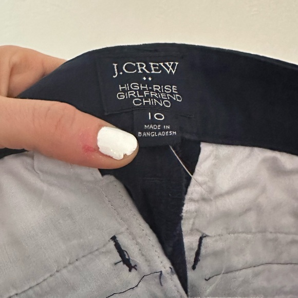 NWT j crew high rise girlfriend chino pant size 28 navy - Picture 6 of 7